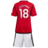 Børn - Manchester United Casemiro 18 Fodboldtrøje Hjemmebane 2023-24